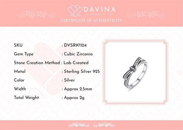 DAVINA Ladies Emma Ring Sterling Silver 925