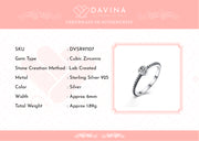 DAVINA Ladies Ella Ring Sterling Silver 925