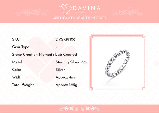 DAVINA Ladies Sofia Ring Sterling Silver 925