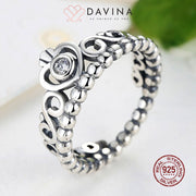 DAVINA Ladies Queen Ring Sterling Silver 925