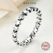 DAVINA Ladies Star Ring Sterling Silver 925