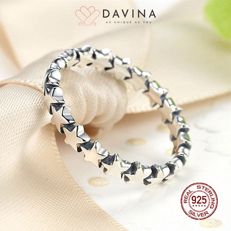 DAVINA Ladies Star Ring Sterling Silver 925