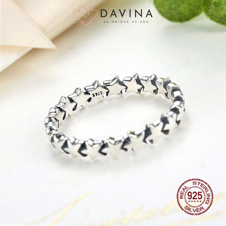 DAVINA Ladies Star Ring Sterling Silver 925