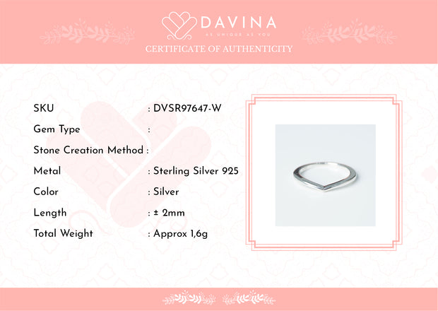 DAVINA Ladies Kanaya Ring Sterling Silver 925