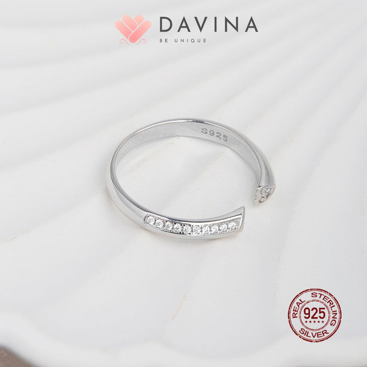 DAVINA Couple Fandy Fanny Rings Sterling Silver 925