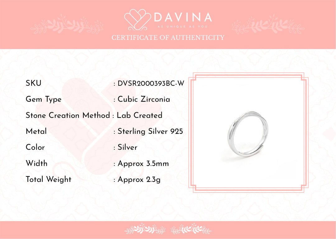 DAVINA Couple Prince Belle Rings Sterling Silver 925