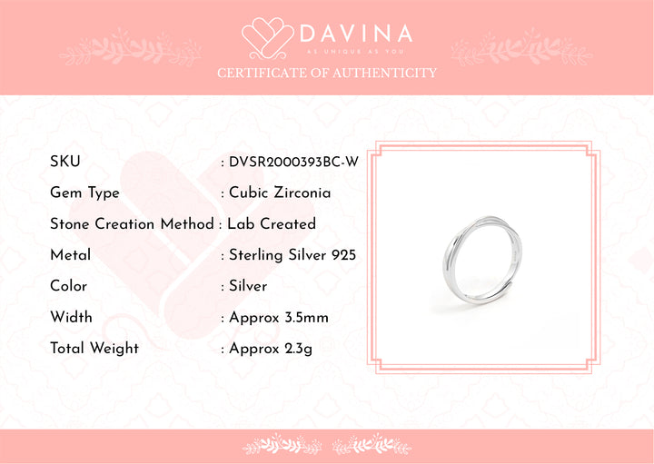 DAVINA Couple Prince Belle Rings Sterling Silver 925