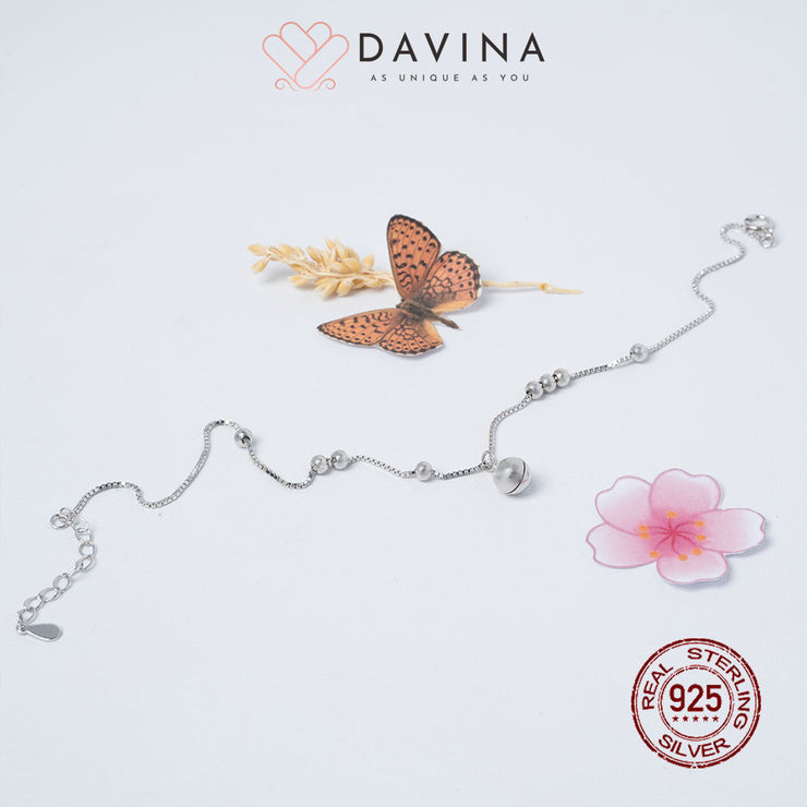 DAVINA Ladies Ellen Anklet Silver Color S925