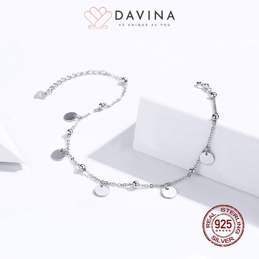 DAVINA Ladies Adalyn Anklet Sterling Silver 925