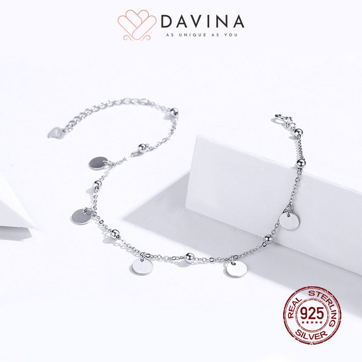 DAVINA Ladies Adalyn Anklet Sterling Silver 925