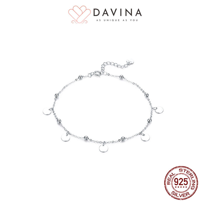DAVINA Ladies Adalyn Anklet Sterling Silver 925