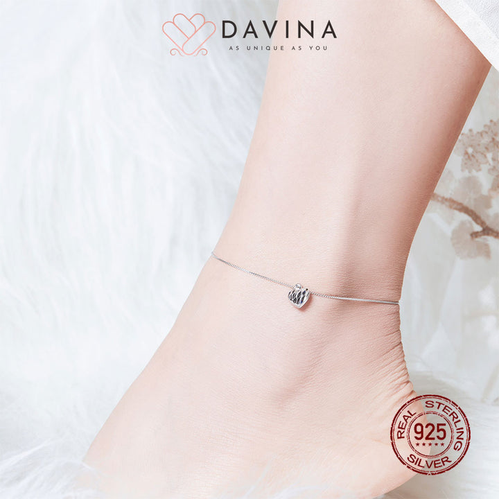 DAVINA Ladies Della Anklet Sterling Silver 925