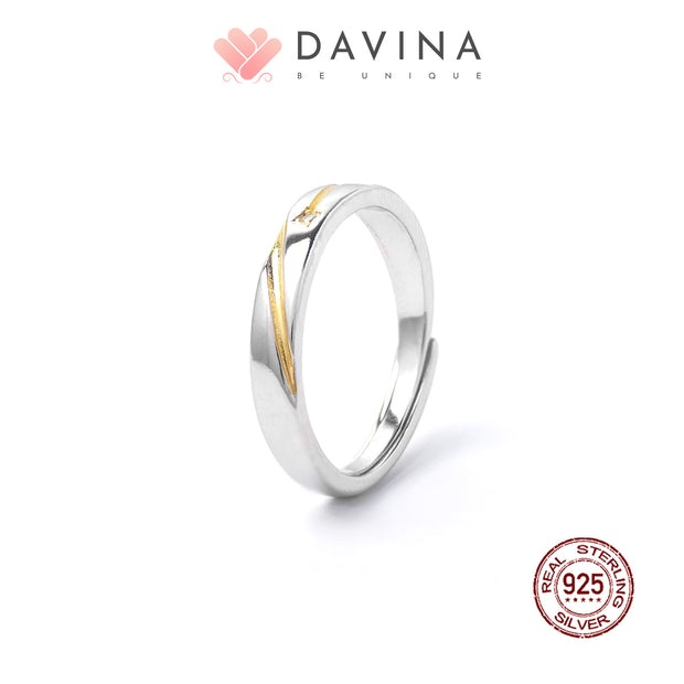 DAVINA Couple Samuel Sovia Rings Sterling Silver 925