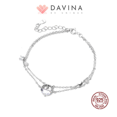 DAVINA Ladies Ginella Bracelet Silver Color S925