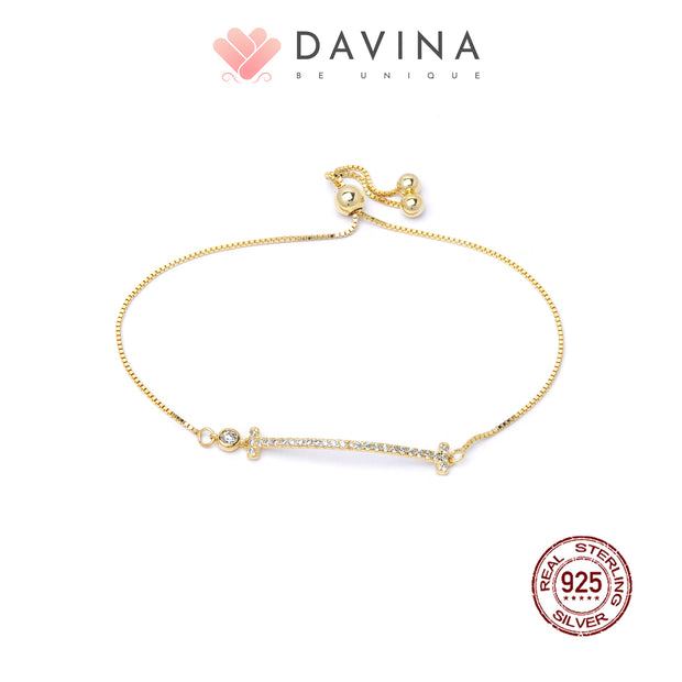 DAVINA Ladies Keeva Bracelet Gold Color S925
