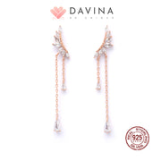 DAVINA Ladies Aviva Earrings Rose Gold Color S925