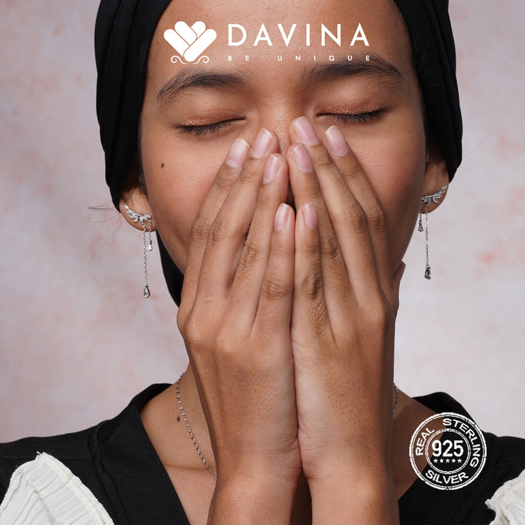 DAVINA Ladies Aviva Earrings Silver Color S925