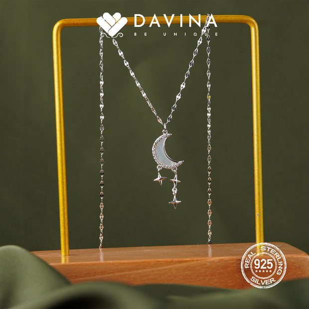 DAVINA Ladies Aelin Necklace Silver Color S925
