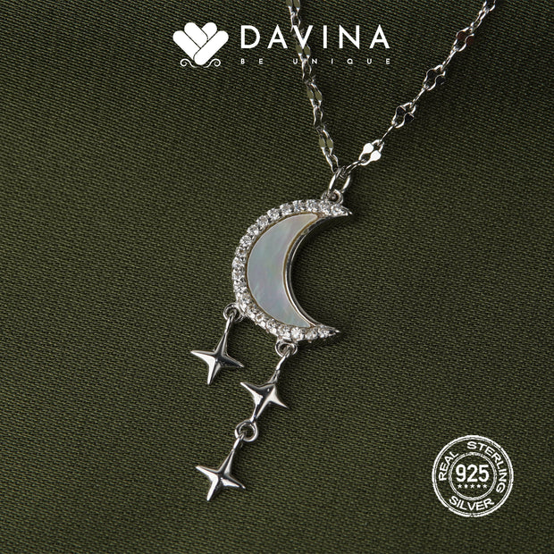 DAVINA Ladies Aelin Necklace Silver Color S925