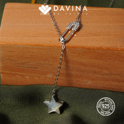 DAVINA Ladies Archie Necklace Silver Color S925