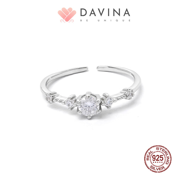 DAVINA Ladies Adeola Ring Silver Color S925