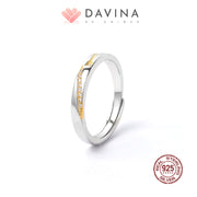 DAVINA Couple Samuel Sovia Rings Sterling Silver 925