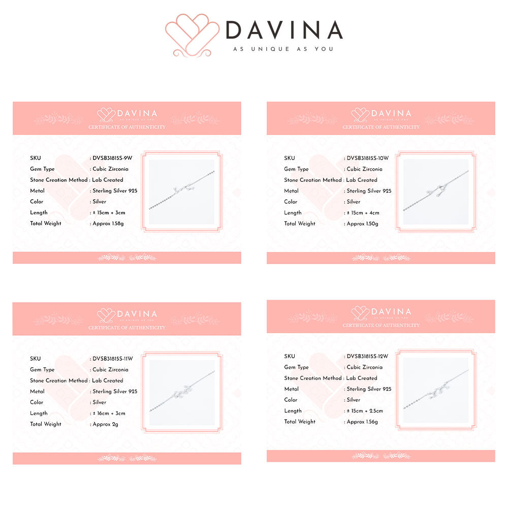 DAVINA Ladies Zodiac Bracelet Sterling Silver 925