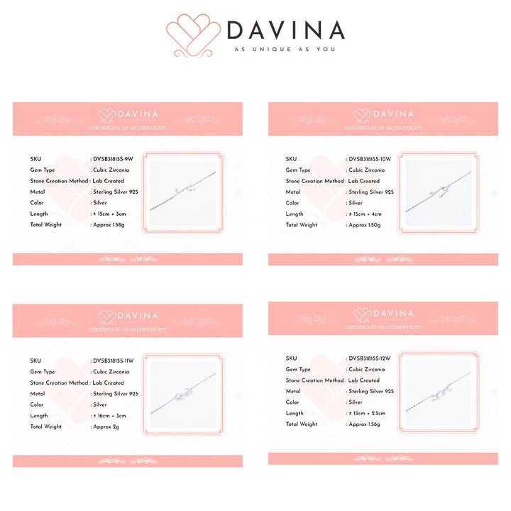 DAVINA Ladies Zodiac Bracelet Sterling Silver 925