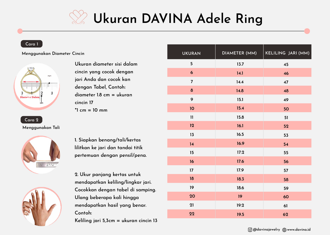 DAVINA Ladies Adele Ring Gold Color Sterling Silver 925